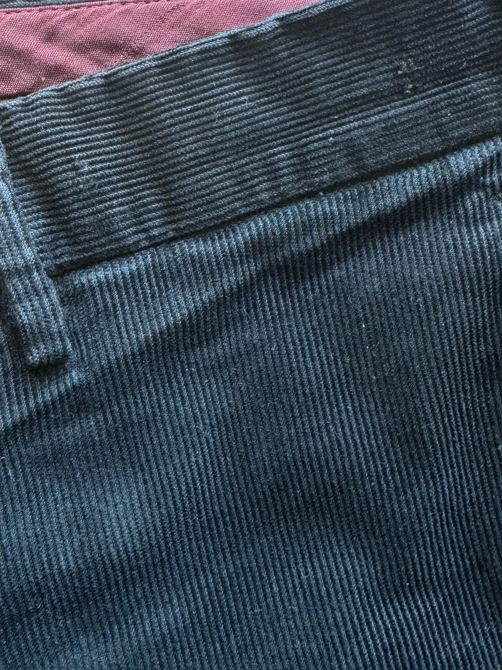 PT01 Torino Corduroy Trousers Navy Blue Slim Cut Cotton Minimalist